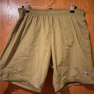 Tracksmith Green Session Running Shorts